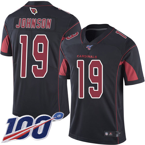 Arizona Cardinals Limited Black Men KeeSean Johnson Jersey NFL Football #19 100th Season Rush Vapor Untouchable->arizona cardinals->NFL Jersey